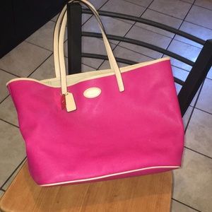 Large hot pink Coach purse